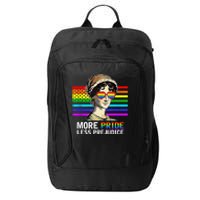 More Pride Less Prejudice Lgbt Gay Proud Ally Pride Month City Backpack