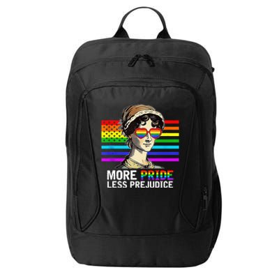 More Pride Less Prejudice Lgbt Gay Proud Ally Pride Month City Backpack