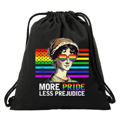 More Pride Less Prejudice Lgbt Gay Proud Ally Pride Month Drawstring Bag