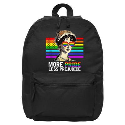 More Pride Less Prejudice Lgbt Gay Proud Ally Pride Month 16 in Basic Backpack