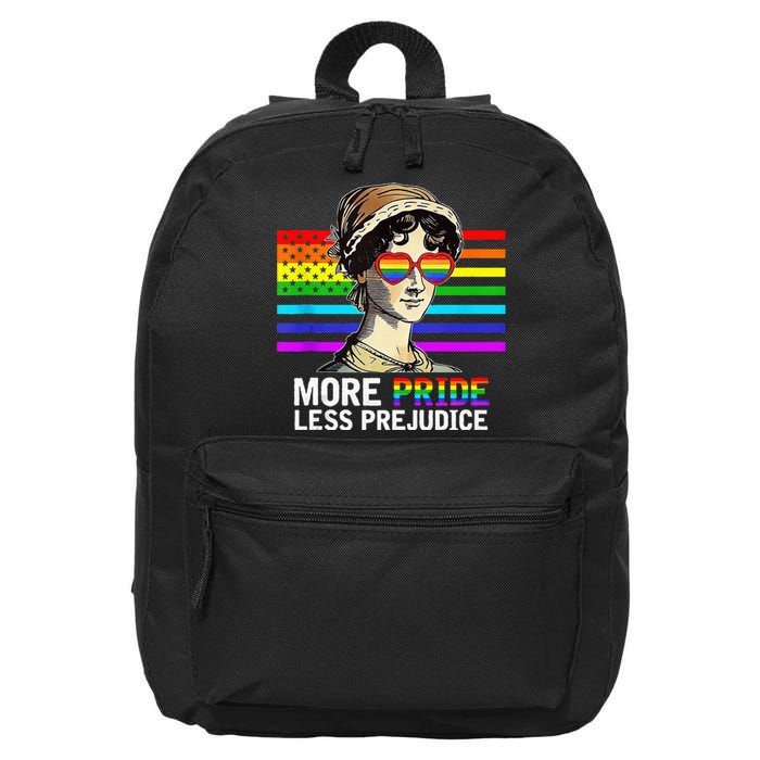 More Pride Less Prejudice Lgbt Gay Proud Ally Pride Month 16 in Basic Backpack