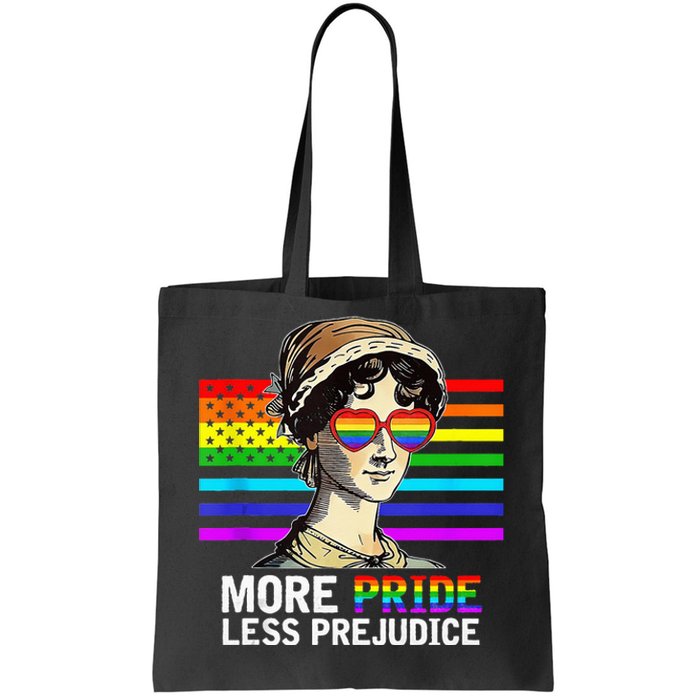 More Pride Less Prejudice Lgbt Gay Proud Ally Pride Month Tote Bag