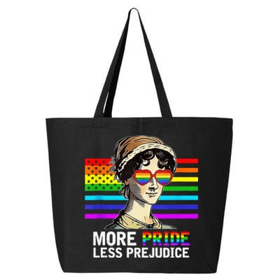 More Pride Less Prejudice Lgbt Gay Proud Ally Pride Month 25L Jumbo Tote