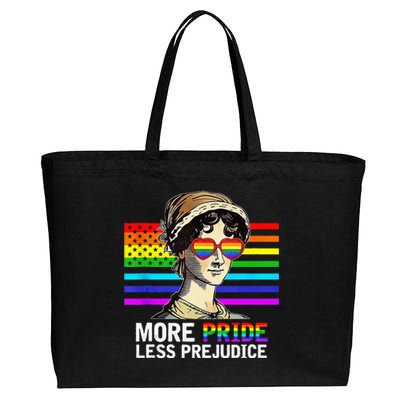 More Pride Less Prejudice Lgbt Gay Proud Ally Pride Month Cotton Canvas Jumbo Tote