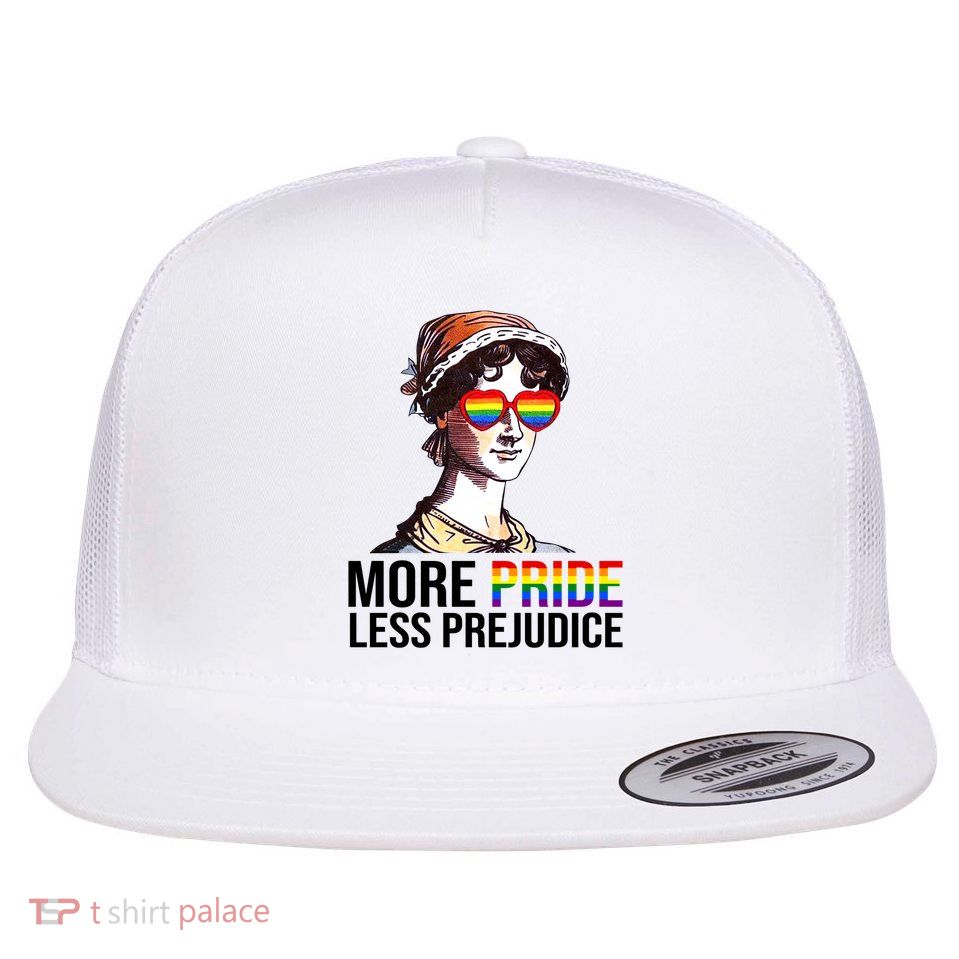 More Pride Less Prejudice Flat Bill Trucker Hat