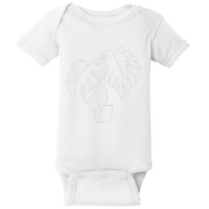 Monstera Plant Lady Botanical Plant Mama Crewneck  Baby Bodysuit