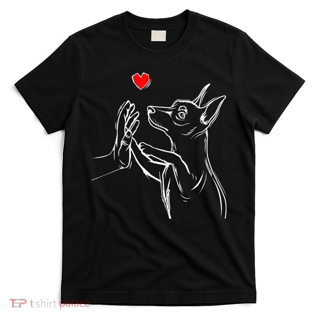 Min Pin Love Miniature Pinscher Dog Mom T-Shirt