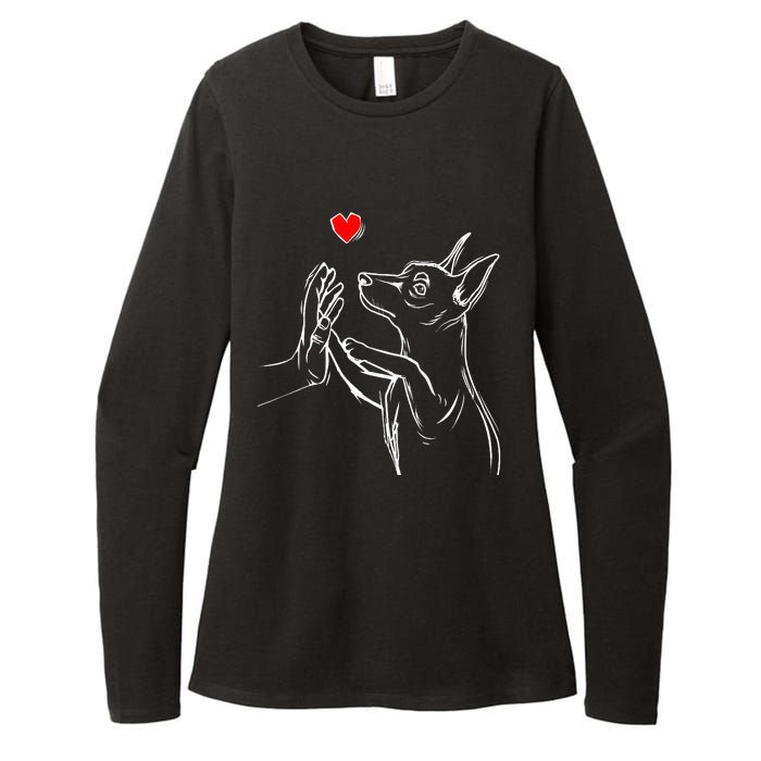 Min Pin Love Miniature Pinscher Dog Mom Womens CVC Long Sleeve Shirt