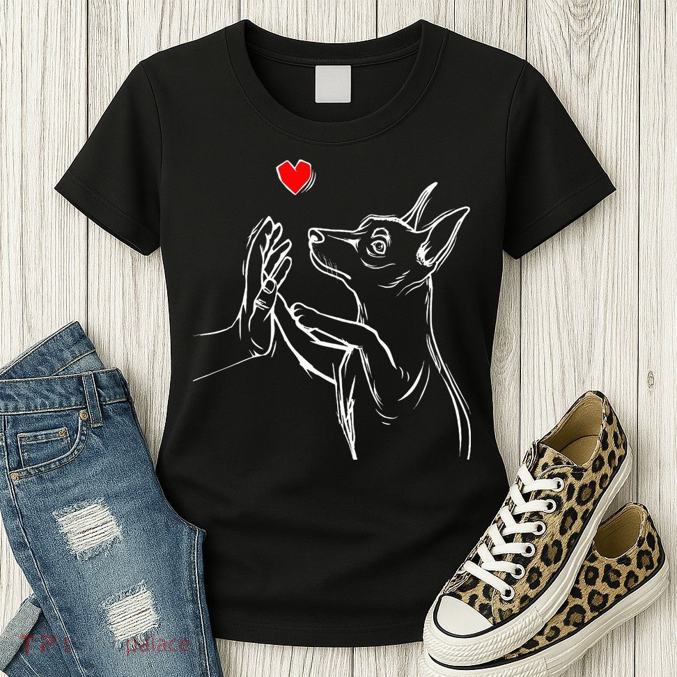 Min Pin Love Miniature Pinscher Dog Mom Women's T-Shirt