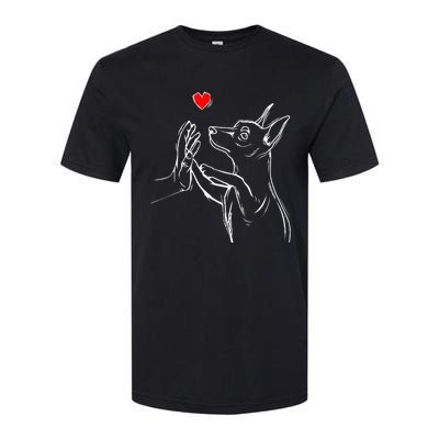 Min Pin Love Miniature Pinscher Dog Mom Softstyle CVC T-Shirt