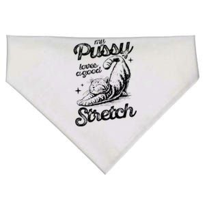 My Pussy Love A Good Stretch Funny Raunchy Cat USA-Made Doggie Bandana