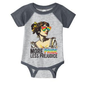 More Pride Less Prejudice Lgbt Pride Month More Pride Infant Baby Jersey Bodysuit