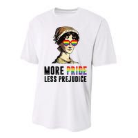 More Pride Less Prejudice Lgbt Performance Sprint T-Shirt