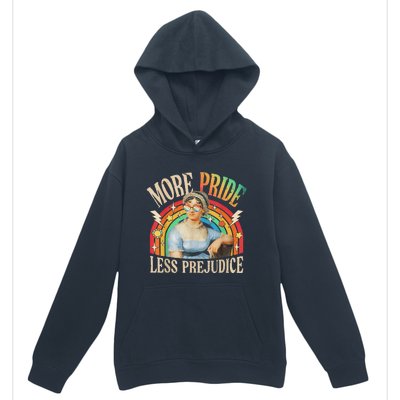 More Pride Less Prejudice Lgbtq Rainbow Urban Pullover Hoodie