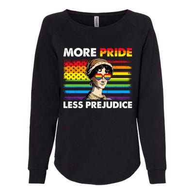 More Pride Less Prejudice Lgbt Gay Proud Ally Pride Month. Womens California Wash Sweatshirt