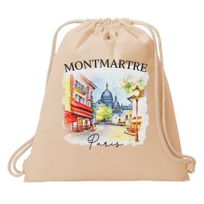 Montmartre Paris Lover Montmartre Travel Traveling Trip Drawstring Bag