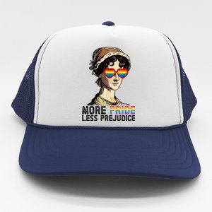 More Pride Less Prejudice Lgbt Gay Proud Ally Pride Month. Trucker Hat