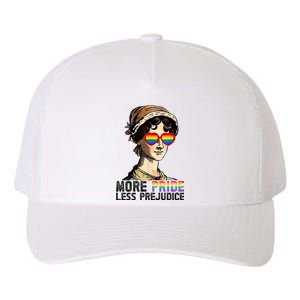 More Pride Less Prejudice Lgbt Gay Proud Ally Pride Month. Yupoong Adult 5-Panel Trucker Hat