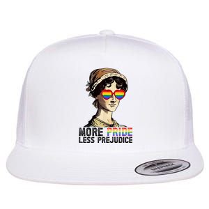 More Pride Less Prejudice Lgbt Gay Proud Ally Pride Month. Flat Bill Trucker Hat