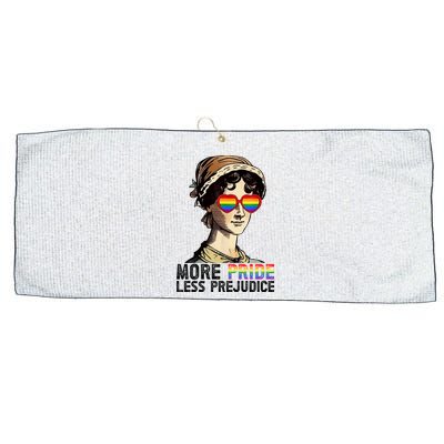 More Pride Less Prejudice Lgbt Gay Proud Ally Pride Month. Large Microfiber Waffle Golf Towel