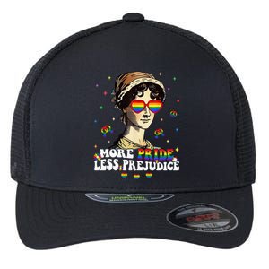 More Pride Less Prejudice Lgbt Gay Proud Ally Pride Month Flexfit Unipanel Trucker Cap