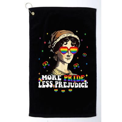 More Pride Less Prejudice Lgbt Gay Proud Ally Pride Month Platinum Collection Golf Towel