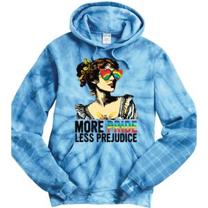 More Pride Less Prejudice Lgbt Pride Month More Pride Tie Dye Hoodie