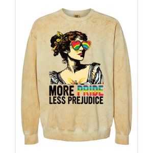 More Pride Less Prejudice Lgbt Pride Month More Pride Colorblast Crewneck Sweatshirt