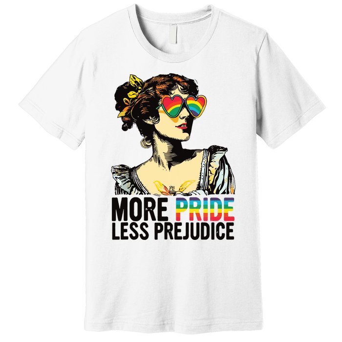 More Pride Less Prejudice Lgbt Pride Month More Pride Premium T-Shirt