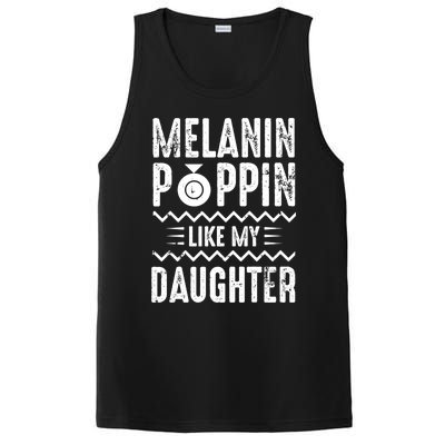 Melanin Poppin Like My Daughter Gift PosiCharge Competitor Tank