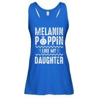 Melanin Poppin Like My Daughter Gift Ladies Essential Flowy Tank