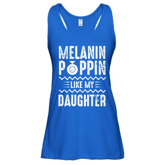 Melanin Poppin Like My Daughter Gift Ladies Essential Flowy Tank