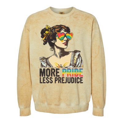 More Pride Less Prejudice Lgbt Pride Month More Pride Colorblast Crewneck Sweatshirt