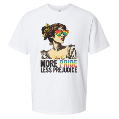 More Pride Less Prejudice Lgbt Pride Month More Pride Sueded Cloud Jersey T-Shirt