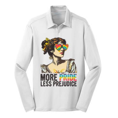 More Pride Less Prejudice Lgbt Pride Month More Pride Silk Touch Performance Long Sleeve Polo