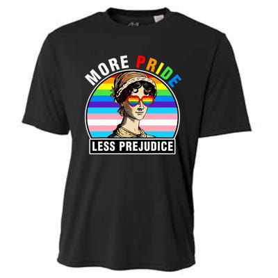 More Pride Less Prejudice Lgbt Gay Proud Ally Pride Month Funny Cooling Performance Crew T-Shirt