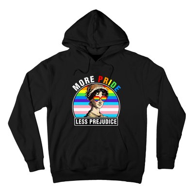 More Pride Less Prejudice Lgbt Gay Proud Ally Pride Month Funny Hoodie