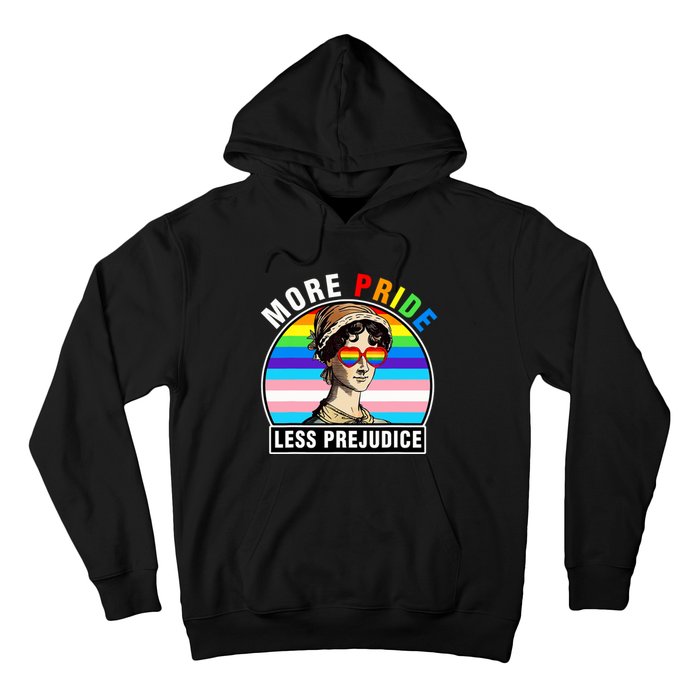 More Pride Less Prejudice Lgbt Gay Proud Ally Pride Month Funny Hoodie