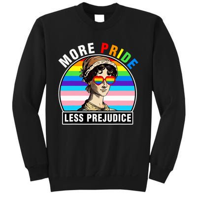 More Pride Less Prejudice Lgbt Gay Proud Ally Pride Month Funny Sweatshirt