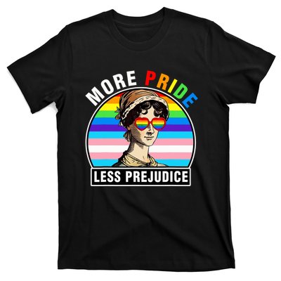 More Pride Less Prejudice Lgbt Gay Proud Ally Pride Month Funny T-Shirt