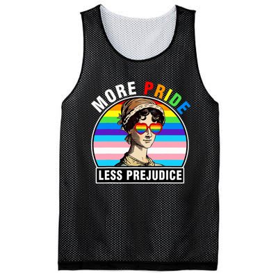 More Pride Less Prejudice Lgbt Gay Proud Ally Pride Month Funny Mesh Reversible Basketball Jersey Tank