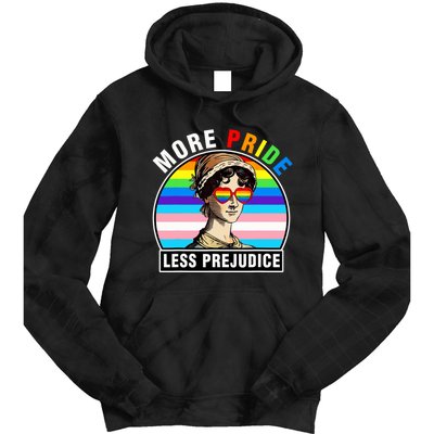 More Pride Less Prejudice Lgbt Gay Proud Ally Pride Month Funny Tie Dye Hoodie