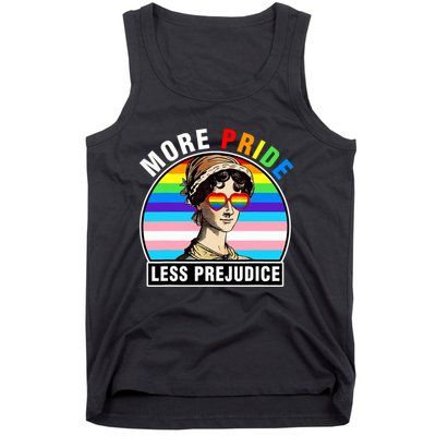 More Pride Less Prejudice Lgbt Gay Proud Ally Pride Month Funny Tank Top