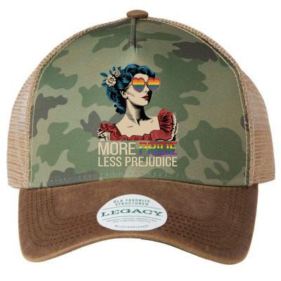 More Pride Less Prejudice Pride Month LGBTQ  Legacy Tie Dye Trucker Hat