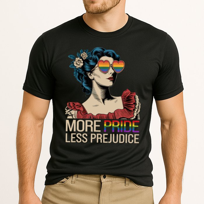 More Pride Less Prejudice Pride Month LGBTQ  Performance Shirt