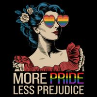 More Pride Less Prejudice Pride Month LGBTQ  Sustainable Bucket Hat