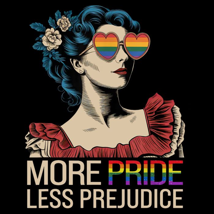 More Pride Less Prejudice Pride Month LGBTQ  Sustainable Bucket Hat
