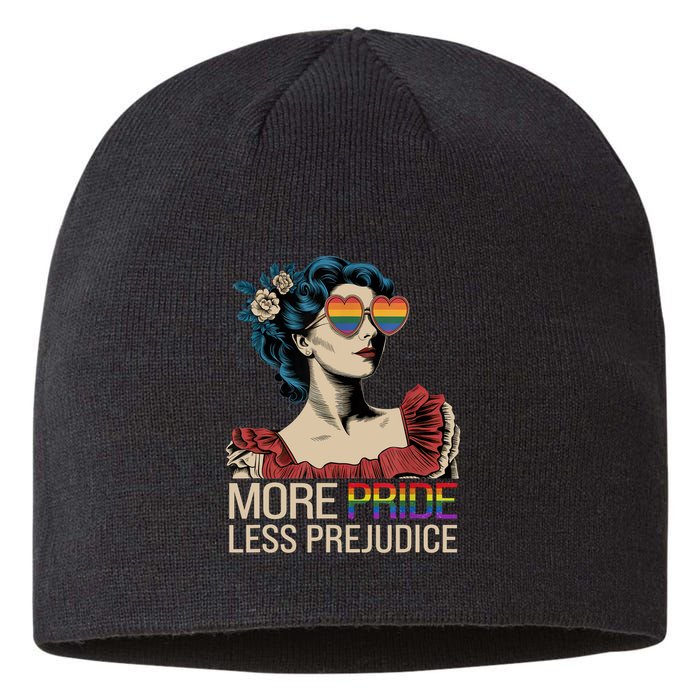 More Pride Less Prejudice Pride Month LGBTQ  Sustainable Beanie