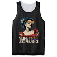 More Pride Less Prejudice Pride Month LGBTQ  Mesh Reversible Basketball Jersey Tank