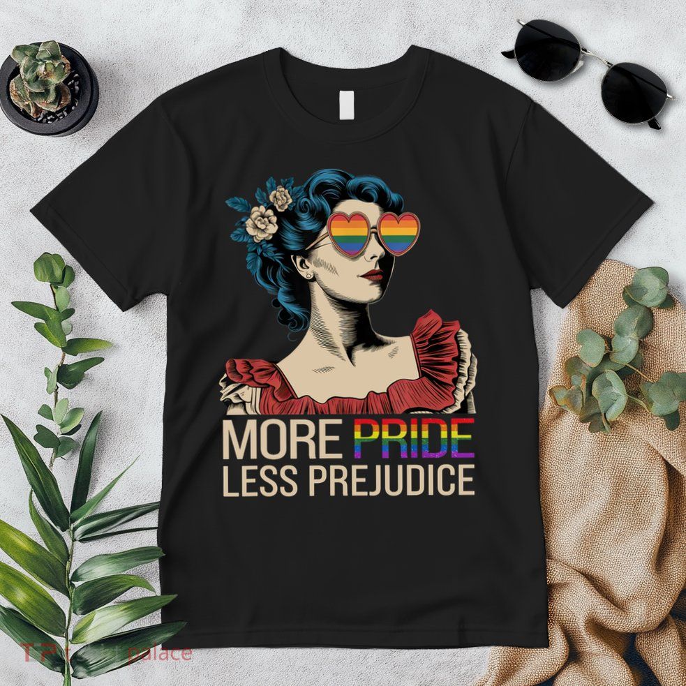 More Pride Less Prejudice Pride Month LGBTQ  Premium T-Shirt